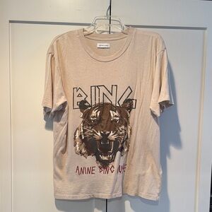 Anine Bing Kids Beige Tiger Tee